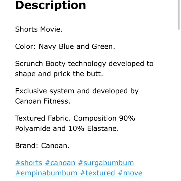 CANOAN Brazilian shorts - Picture 5 of 5
